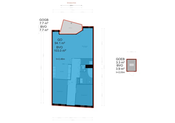 Floorplan - Esplanade de Meer 158, 1098 WP Amsterdam